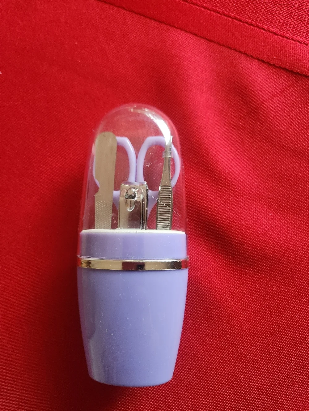Source Unknown enRoute Lavender Compact Manicure Set